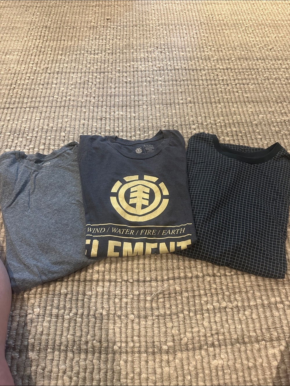 Element Men's Navy Graphic Logo Tee with Gold Print